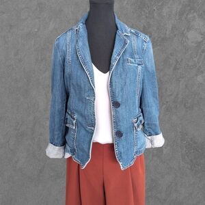 GAP | Vintage Y2K Denim Blazer Size 8